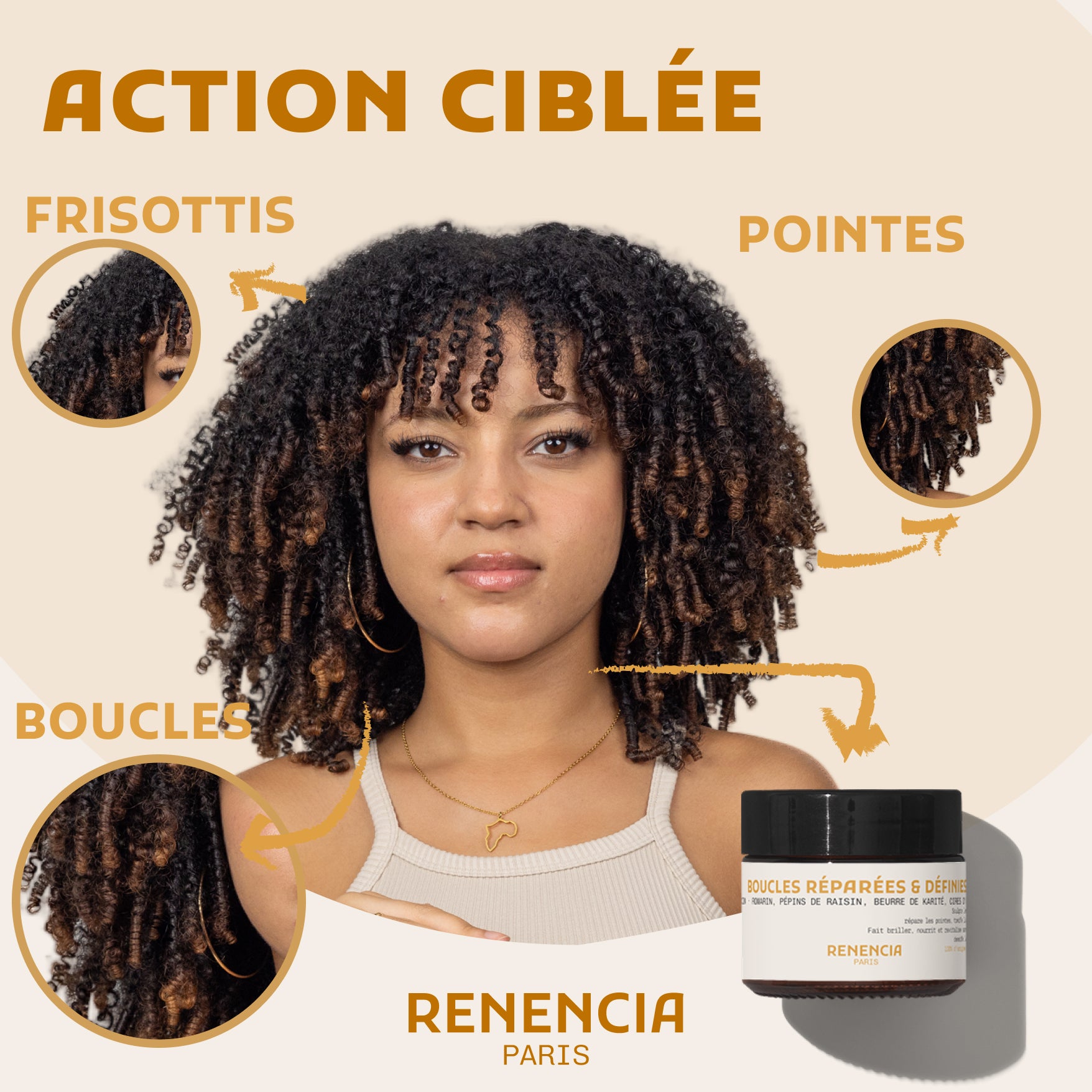 Baume Capillaire Réparateur - Cheveux abîmés , ternes ou cassants